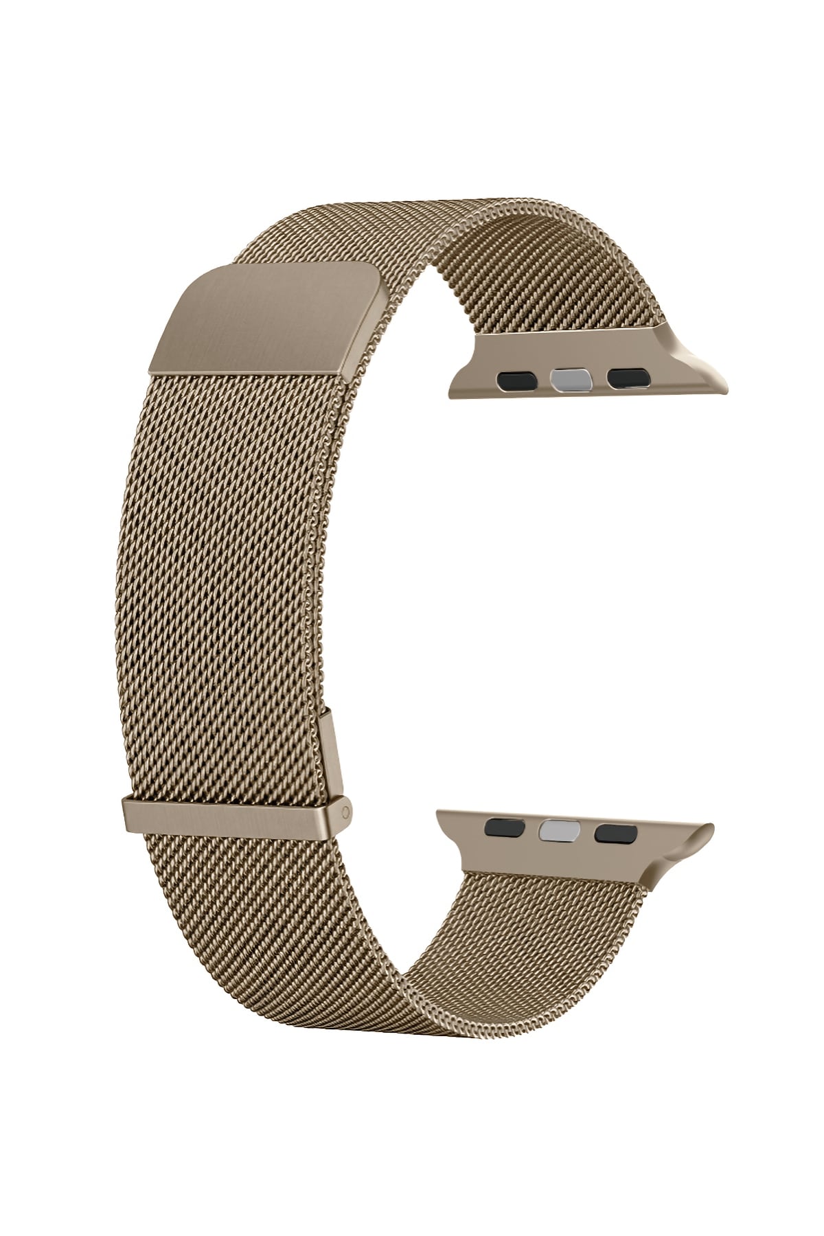 Wiwu MagFlex Secure Apple Watch / Ultra Uyumlu Milano Örgü Metal Kordon Gold Wiwu