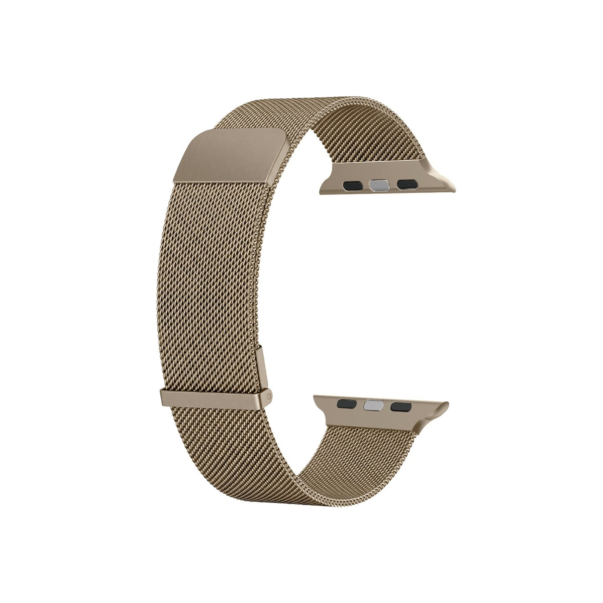 Wiwu MagFlex Secure Apple Watch / Ultra Uyumlu Milano Örgü Metal Kordon Gold Wiwu
