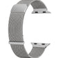 Wiwu MagFlex Secure Apple Watch / Ultra Uyumlu Milano Örgü Metal Kordon Gümüş Wiwu
