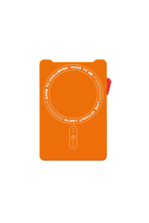 Wiwu MW-002 Pop-Up Buton 6 Hazneli Magsafe Standlı Kartlık Turuncu  Wiwu