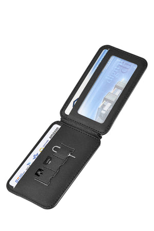 Wiwu MW-003 Magsafe Uyumlu Standlı Deri Kartlık  Wiwu