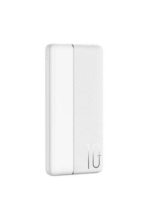 Wiwu Wi-P032 Dual USB-A ve Type-C PD LED Göstergeli Powerbank 10000mAh Beyaz  Wiwu