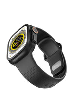 Wiwu Wi-WB0201 Comf Secur Apple Watch / Ultra Uyumlu Silikon Kordon Siyah wiwu