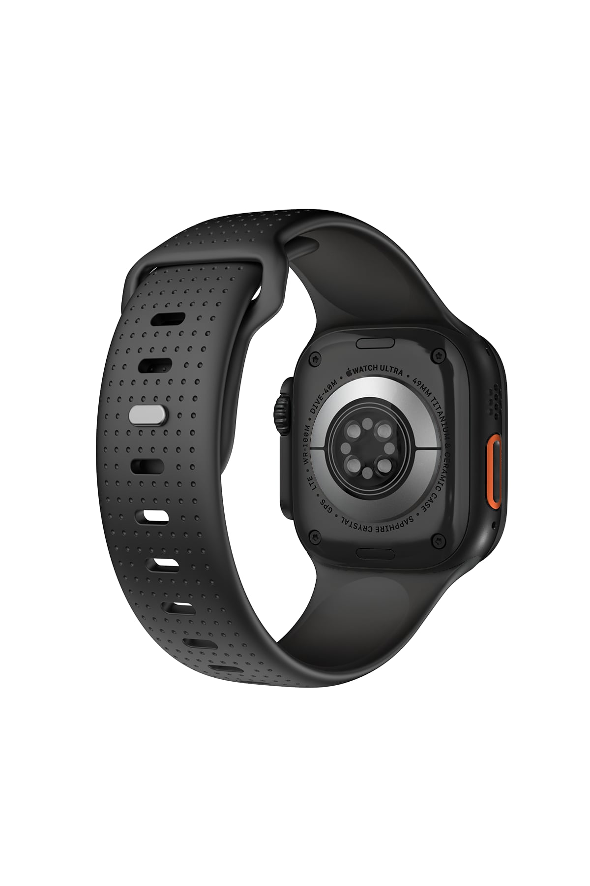 Wiwu Wi-WB0201 Comf Secur Apple Watch / Ultra Uyumlu Silikon Kordon Siyah wiwu