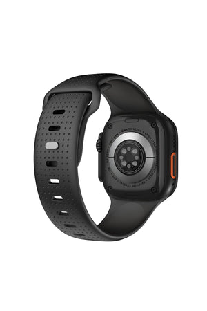 Wiwu Wi-WB0201 Comf Secur Apple Watch / Ultra Uyumlu Silikon Kordon Siyah Wiwu