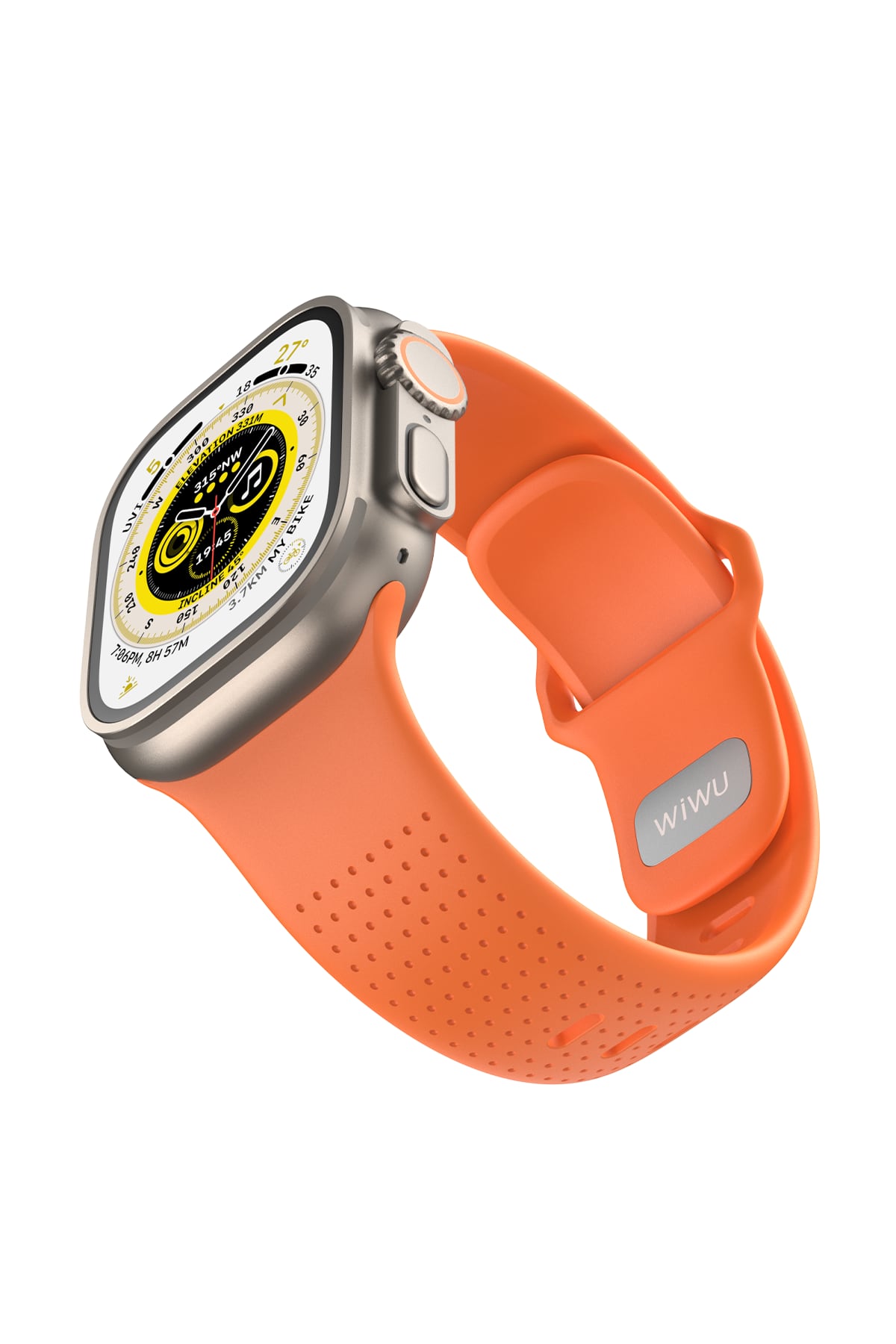 Wiwu Wi-WB0201 Comf Secur Apple Watch / Ultra Uyumlu Silikon Kordon Turuncu wiwu