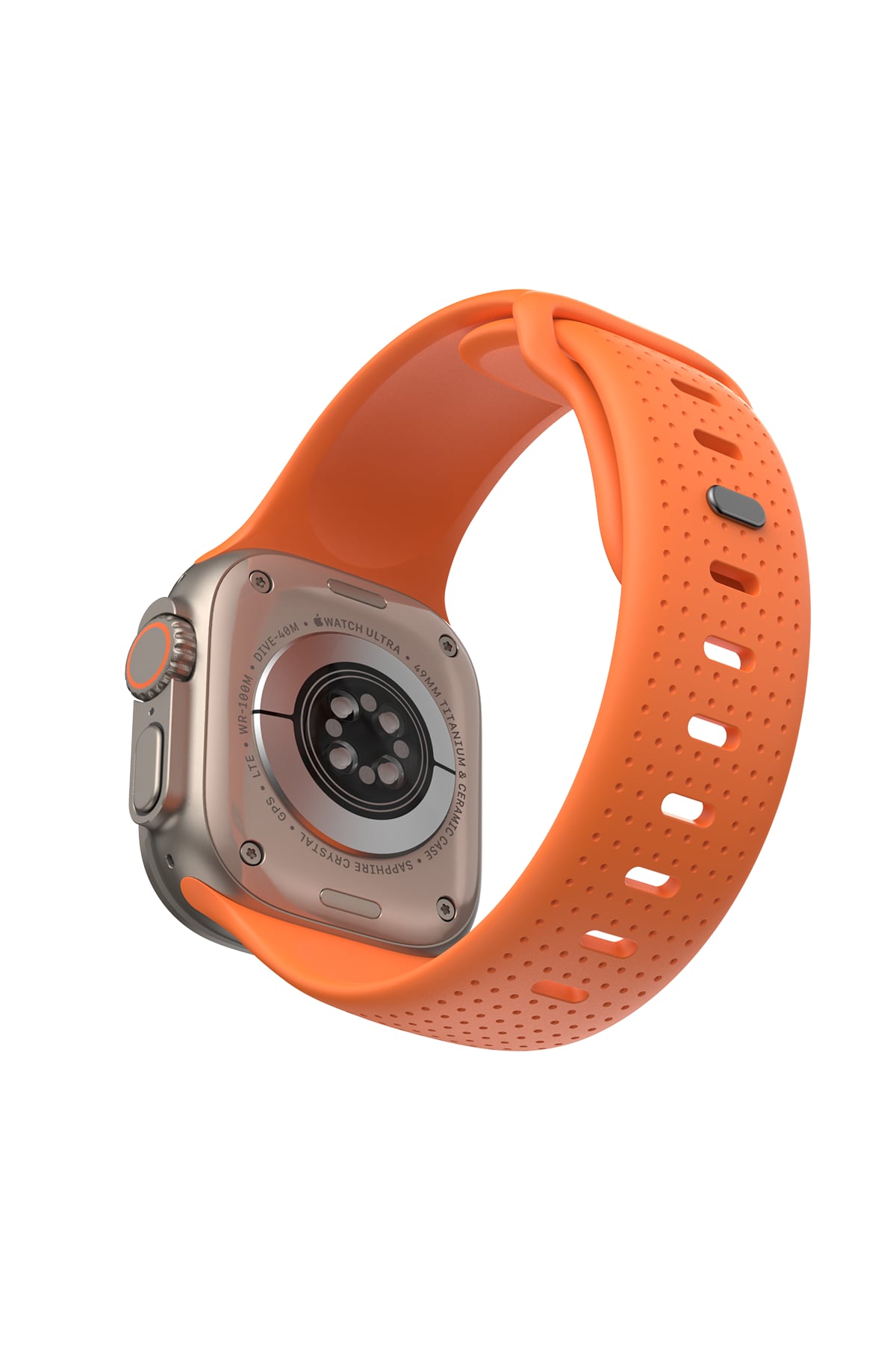Wiwu Wi-WB0201 Comf Secur Apple Watch / Ultra Uyumlu Silikon Kordon Turuncu wiwu