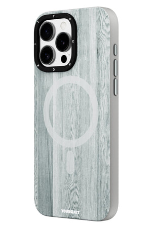Youngkit Wood Forest iPhone 15 Pro Magsafe Uyumlu Kılıf Gri