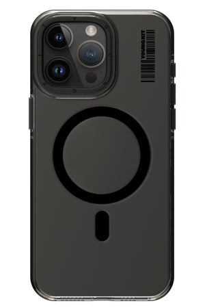 Youngkit Crystal Shield iPhone 14 Pro Max uyumlu Magsafe Siyah Kılıf