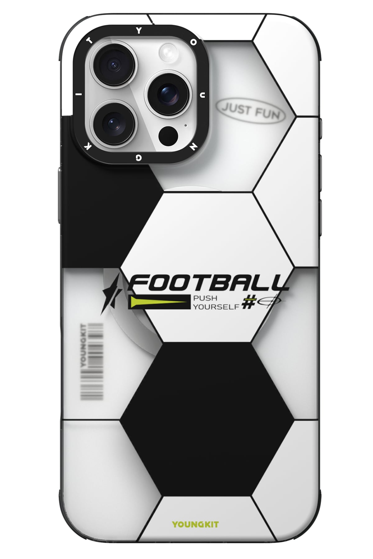 Youngkit Dynamic Spor iPhone 16 Pro Max Magsafe Uyumlu Beyaz Kılıf  Youngkit