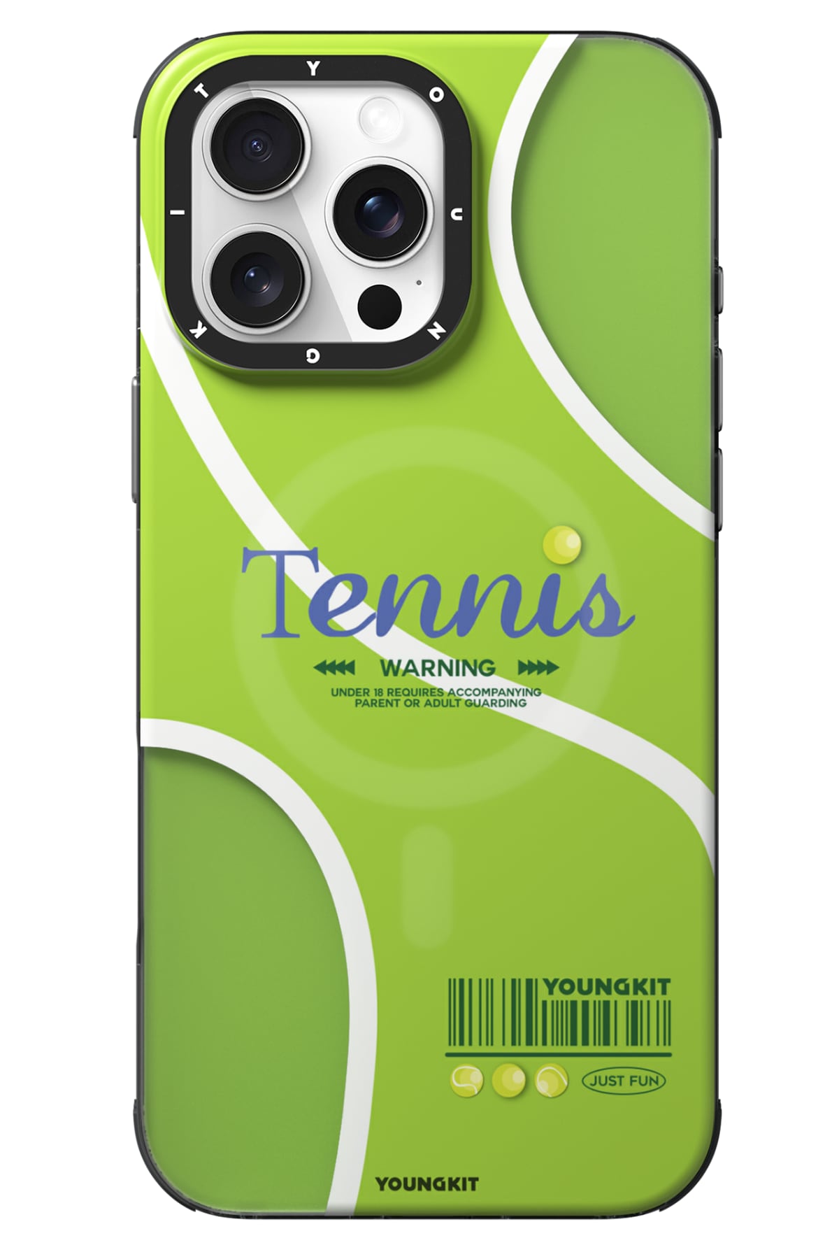 Youngkit Dynamic Spor iPhone 16 Pro Max Magsafe Uyumlu Yeşil Kılıf  Youngkit