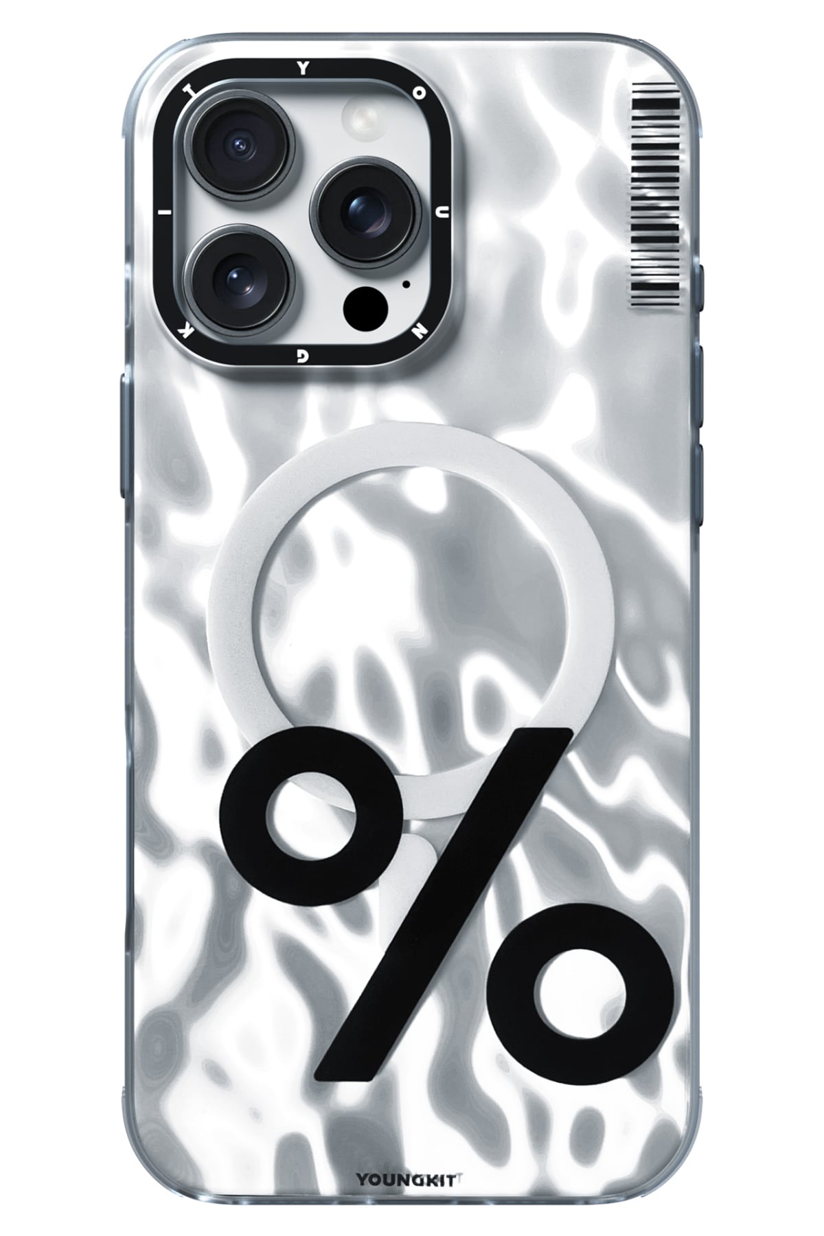 Youngkit Mathematical iPhone 16 Pro Max Magsafe Uyumlu Gümüş Kılıf  Youngkit