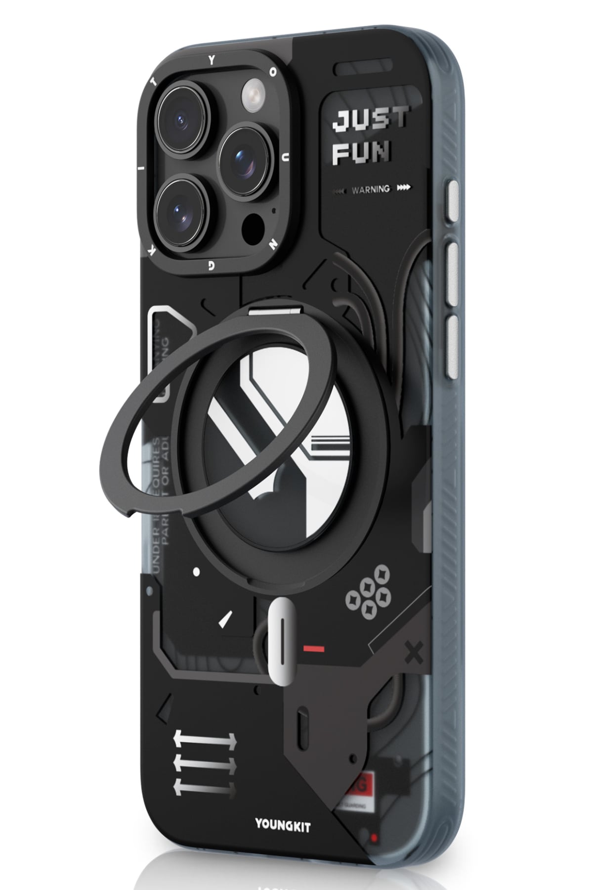 Youngkit Starship Serisi iPhone 16 Pro Max Magsafe Uyumlu Kılıf Siyah Youngkit