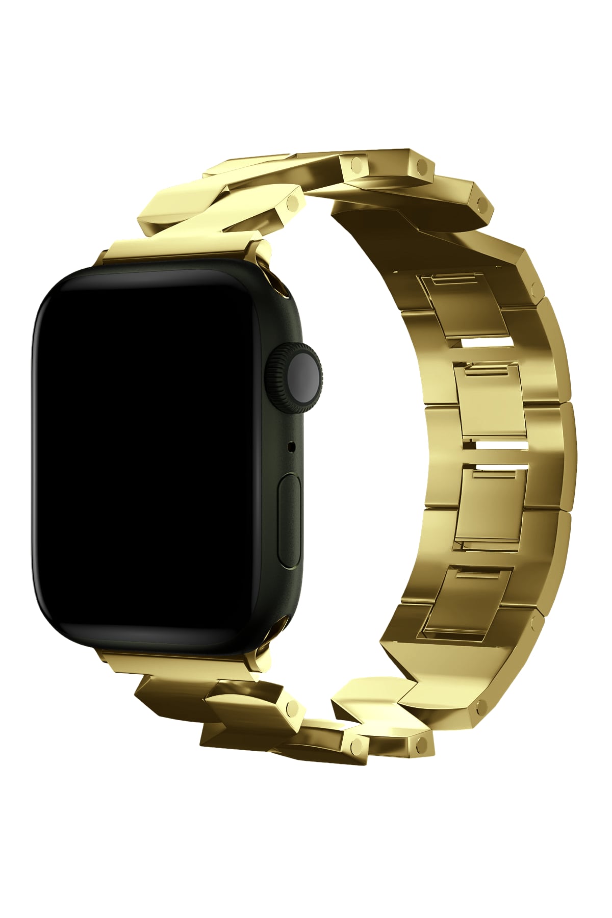 Apple Watch Uyumlu Zigzag Loop Kordon Gold  bikordon