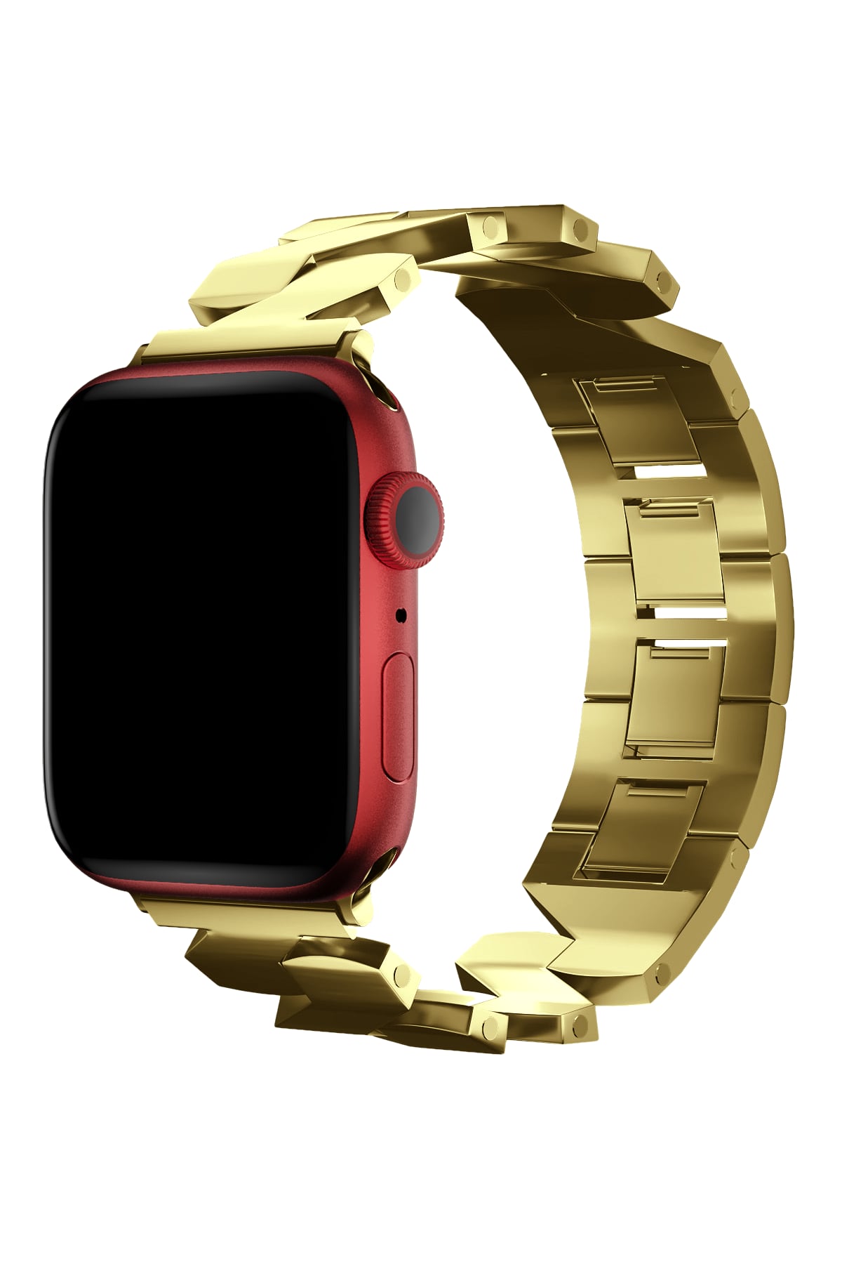 Apple Watch Uyumlu Zigzag Loop Kordon Gold  bikordon