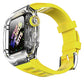 Apple Watch Uyumlu Armor Loop Şeffaf Kasa Koruyucu Primrose Silikon Kordon