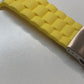 Apple Watch Uyumlu Soft Buckle Silikon Kordon Yellow Tan