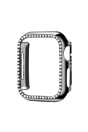 Apple Watch Uyumlu Bumper Taşlı Parlak Kasa Abby