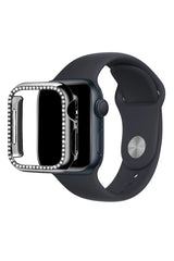 Apple Watch Uyumlu Bumper Taşlı Parlak Kasa Abby