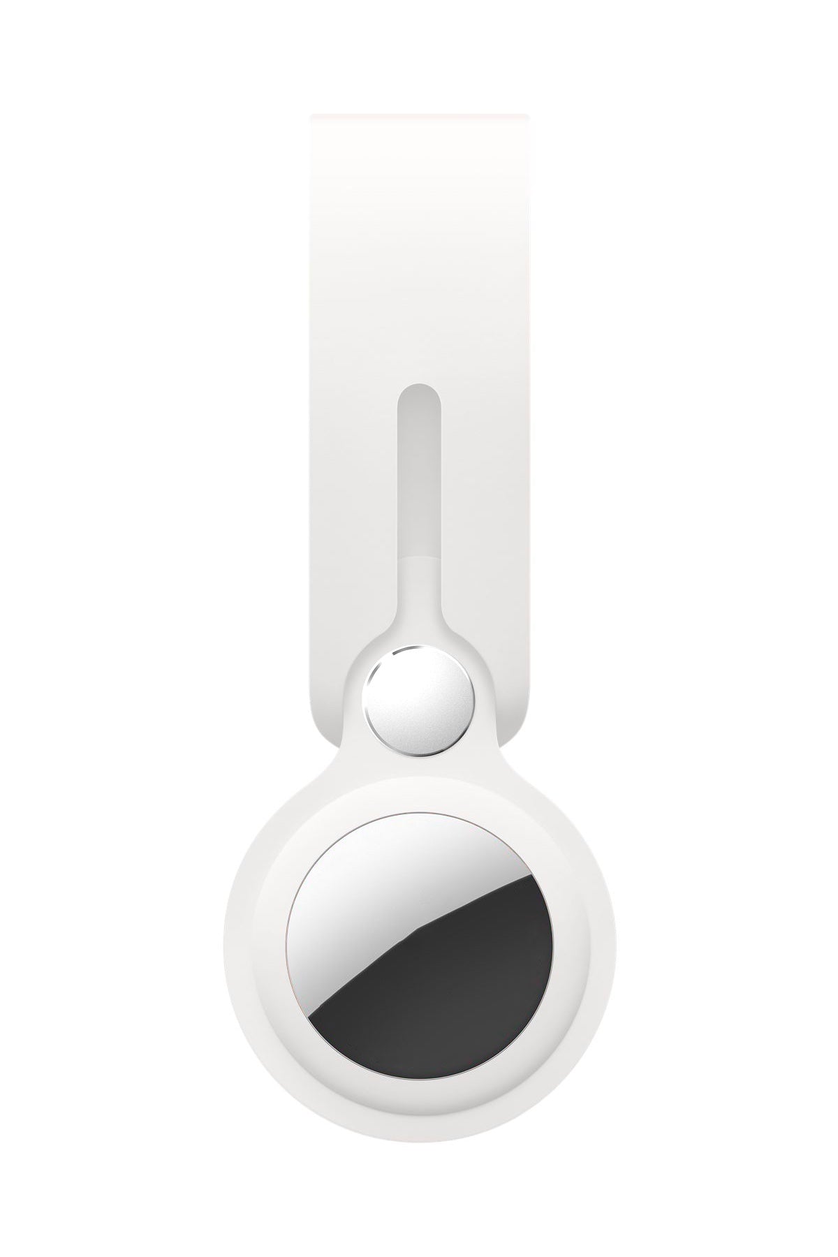 Apple Airtag Compatible Suspended Silicone Keychain Azure 