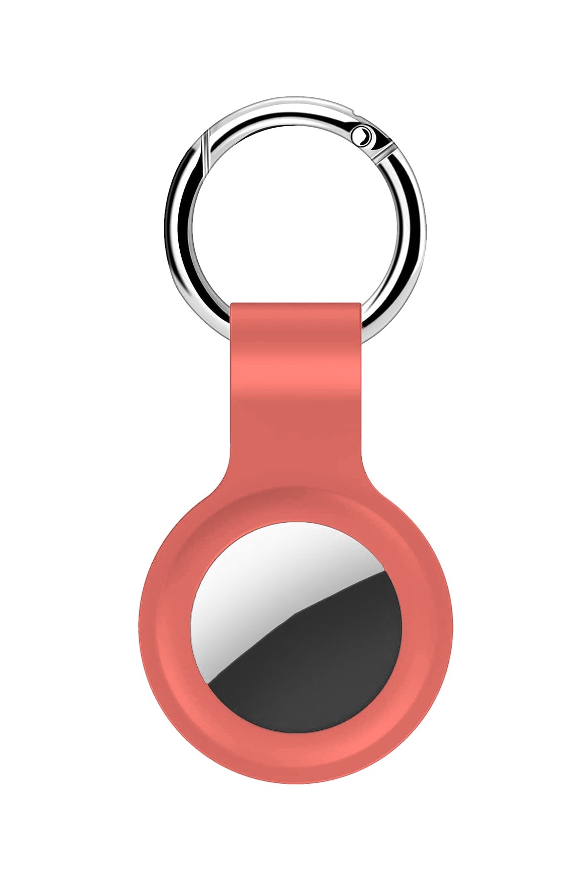 Apple Airtag Compatible Silicone Keychain Salmon 
