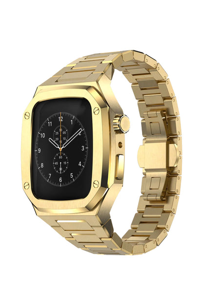 Apple Watch Uyumlu Belize Kasa Koruyucu Kordon Gold