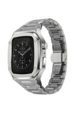 Apple Watch Uyumlu Belize Kasa Koruyucu Kordon Gümüş Gri 44mm bikordon
