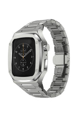 Apple Watch Uyumlu Belize Kasa Koruyucu Kordon Gümüş Gri
