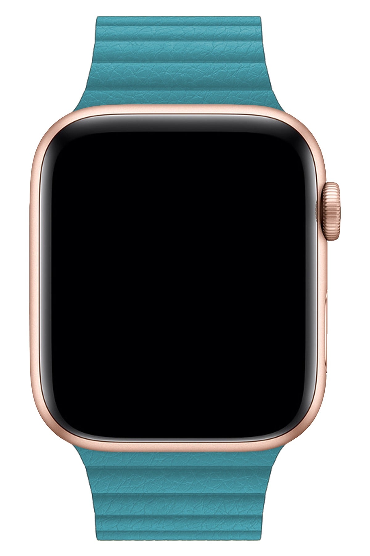 Apple Watch Uyumlu Deri Loop Kordon Akuamarin  bikordon
