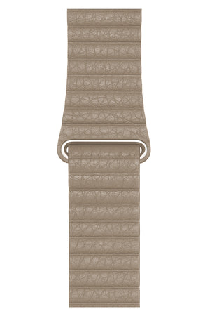 Apple Watch Compatible Leather Loop Band Beige 