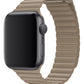 Apple Watch Uyumlu Deri Loop Kordon Bej  bikordon