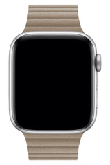 Apple Watch Uyumlu Deri Loop Kordon Bej