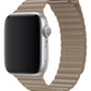 Apple Watch Uyumlu Deri Loop Kordon Bej  bikordon