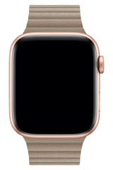Apple Watch Uyumlu Deri Loop Kordon Bej