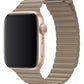 Apple Watch Uyumlu Deri Loop Kordon Bej  bikordon