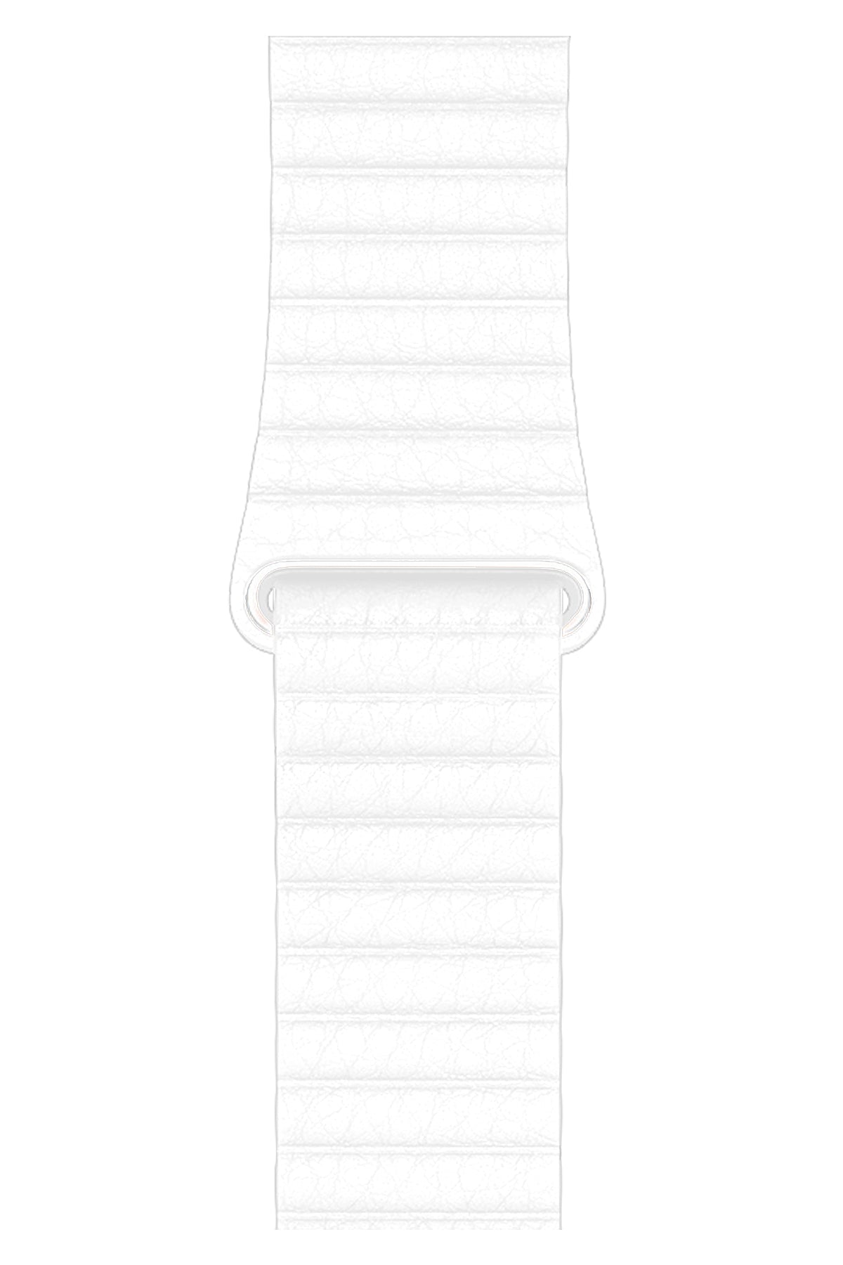 Apple Watch Uyumlu Deri Loop Kordon Beyaz