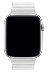Apple Watch Uyumlu Deri Loop Kordon Beyaz