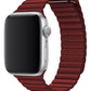 Apple Watch Uyumlu Deri Loop Kordon Bordo  bikordon