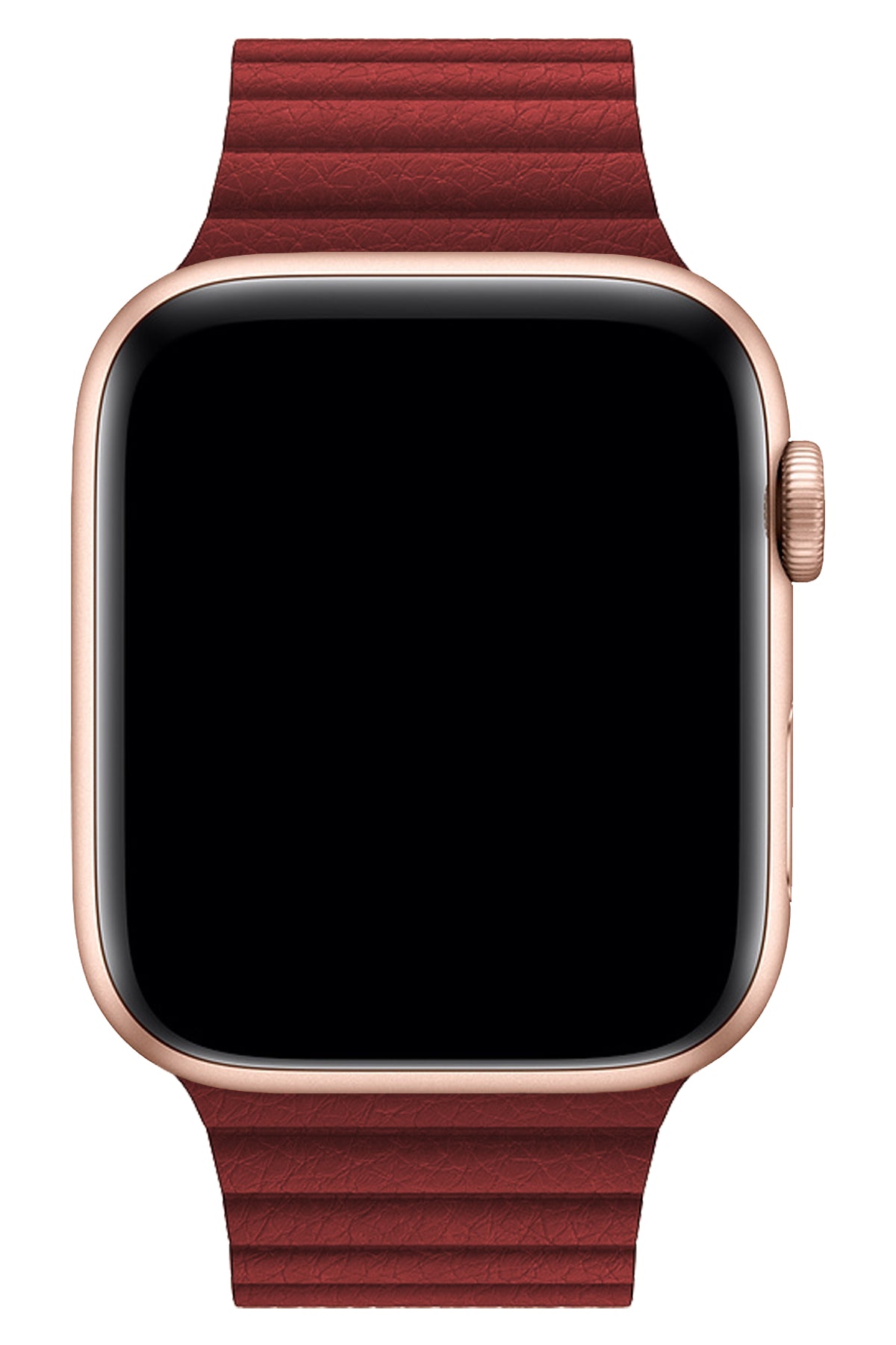 Apple Watch Uyumlu Deri Loop Kordon Bordo  bikordon