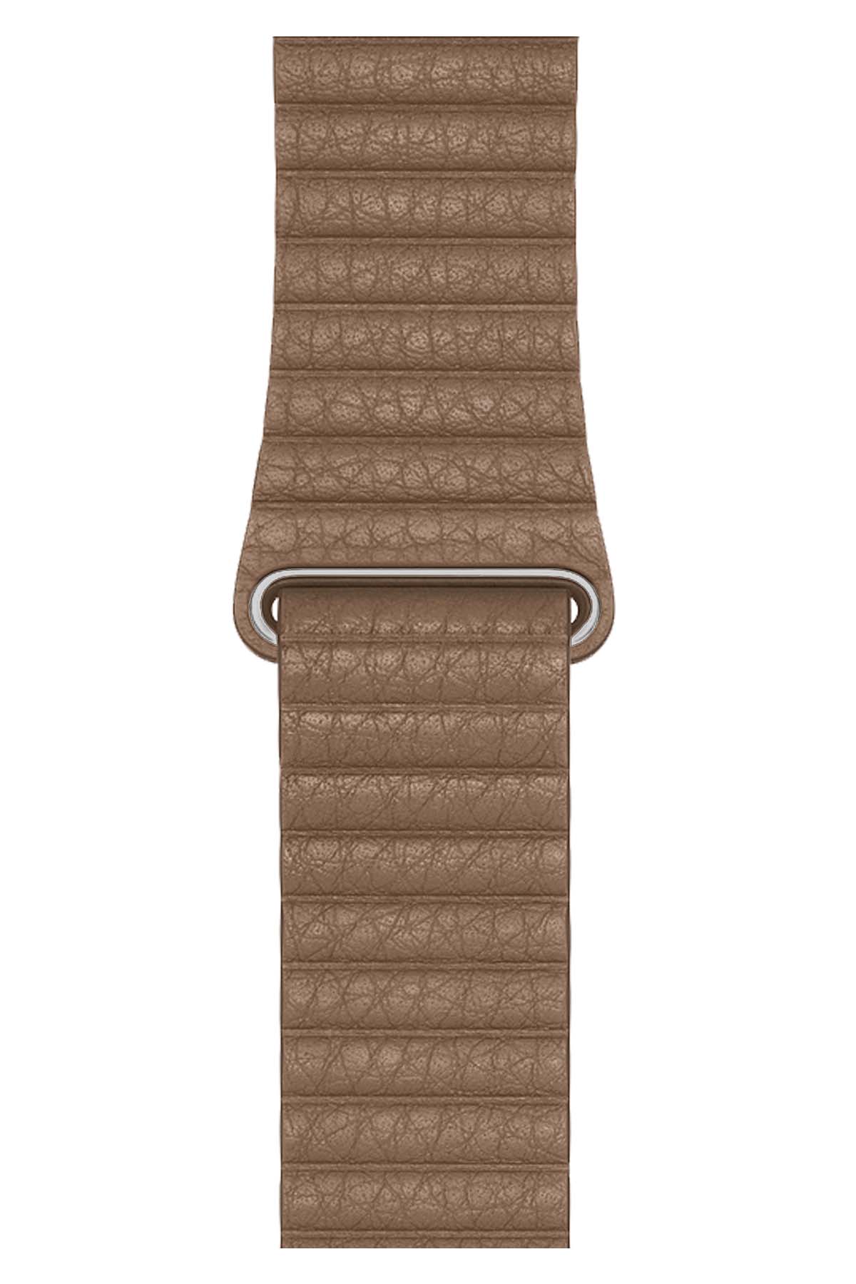 Apple Watch Uyumlu Deri Loop Kordon BurlyWood  bikordon