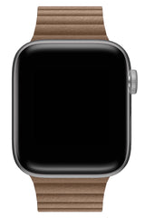 Apple Watch Uyumlu Deri Loop Kordon BurlyWood