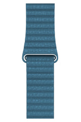 Apple Watch Uyumlu Deri Loop Kordon Deniz Mavi