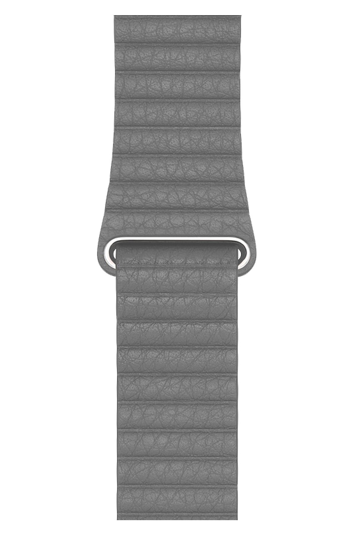 Apple Watch Uyumlu Deri Loop Kordon Gri  bikordon
