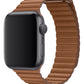 Apple Watch Uyumlu Deri Loop Kordon Kahverengi