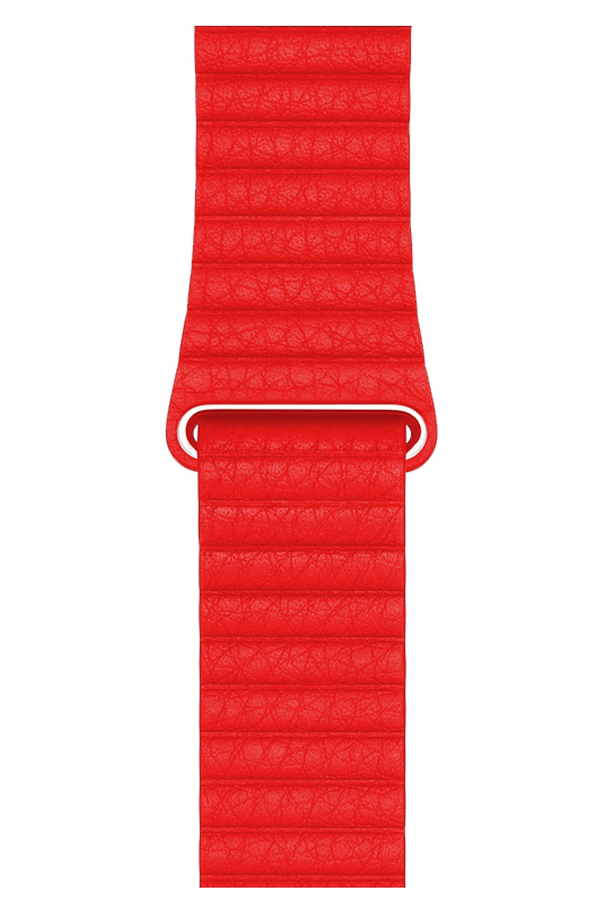 Apple Watch Uyumlu Deri Loop Kordon Kırmızı  bikordon