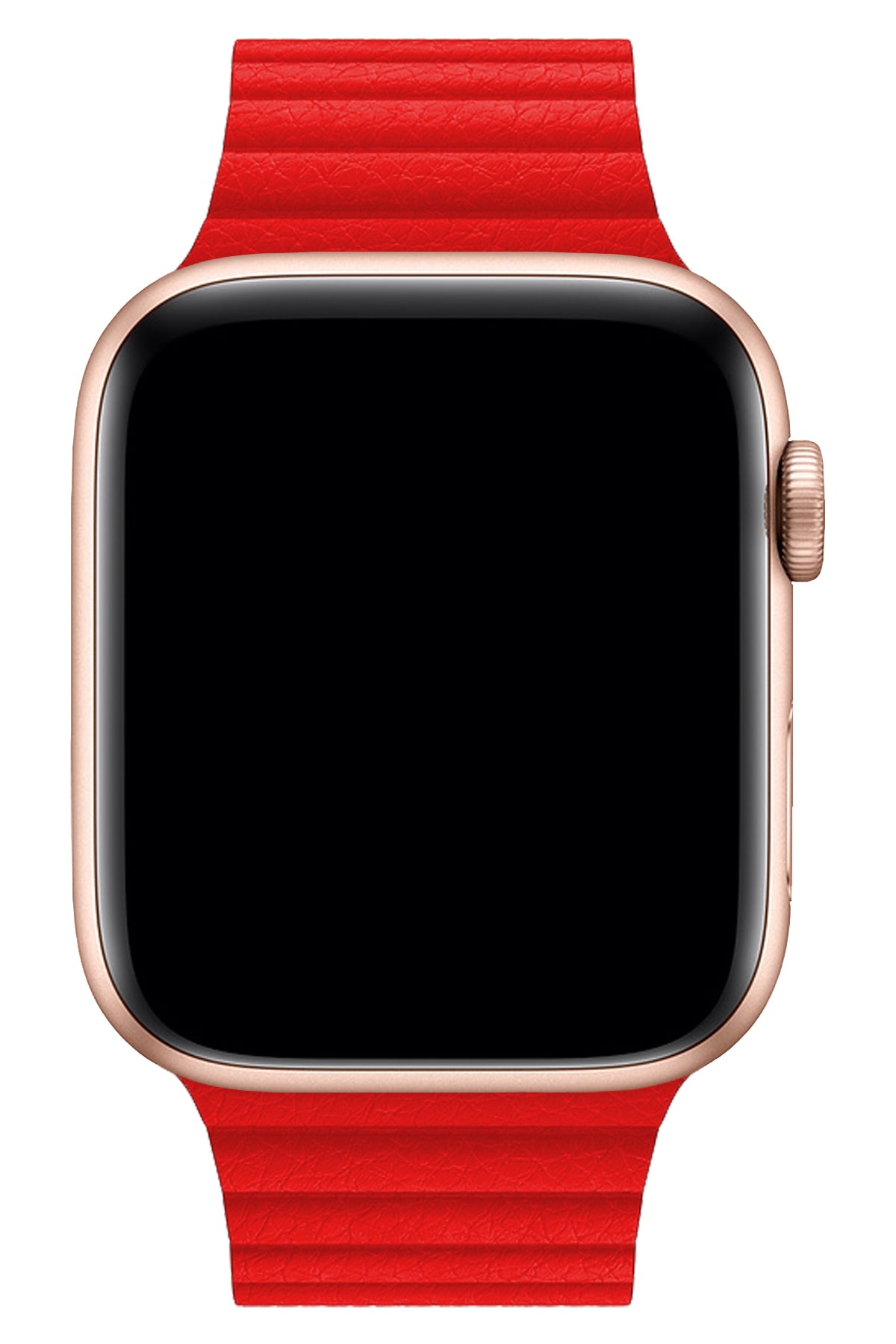 Apple Watch Uyumlu Deri Loop Kordon Kırmızı  bikordon