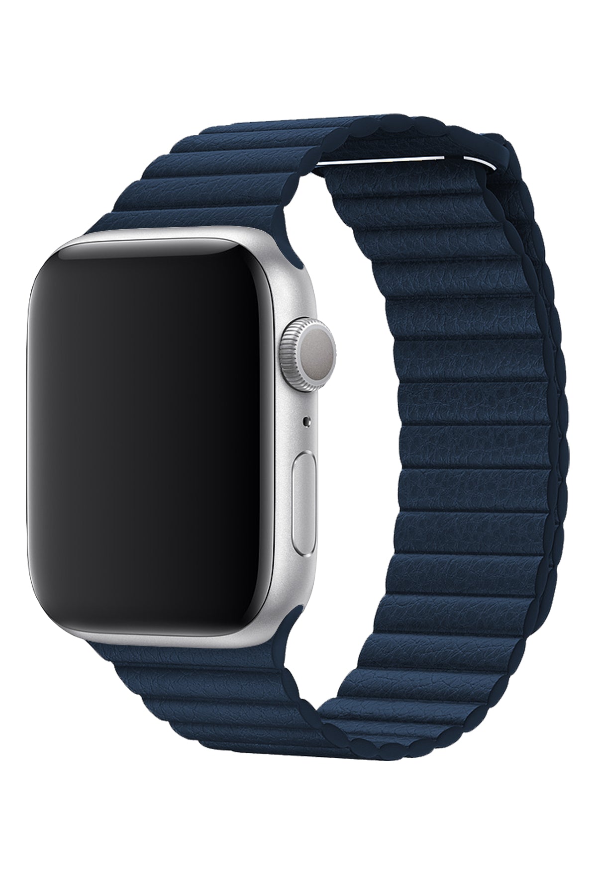 Apple Watch Uyumlu Deri Loop Kordon Lacivert  bikordon