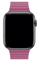 Apple Watch Uyumlu Deri Loop Kordon Pembe