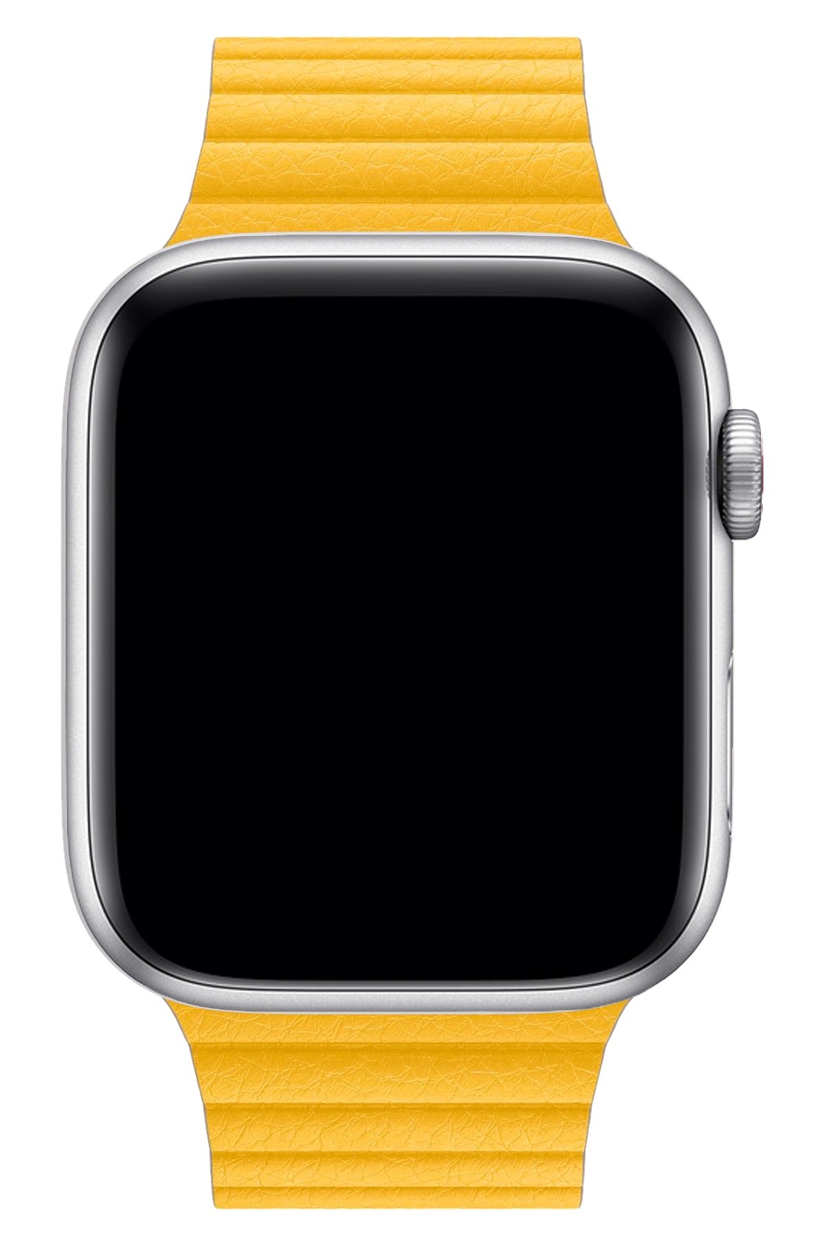 Apple Watch Uyumlu Deri Loop Kordon Sarı  bikordon