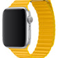 Apple Watch Uyumlu Deri Loop Kordon Sarı